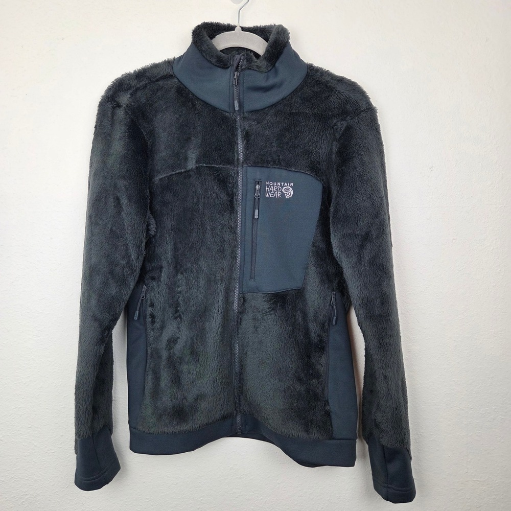 Mountain Hardwear Polartec High Loft Fleece Jacket Womens Small Black OL9068